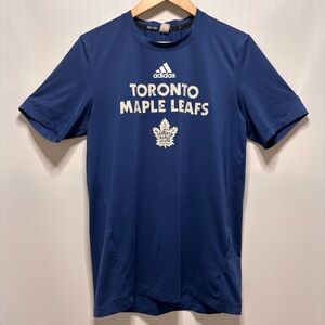 Adidas Toronto Maple Leafs Active Shirt NHL Hockey Blue Mens S